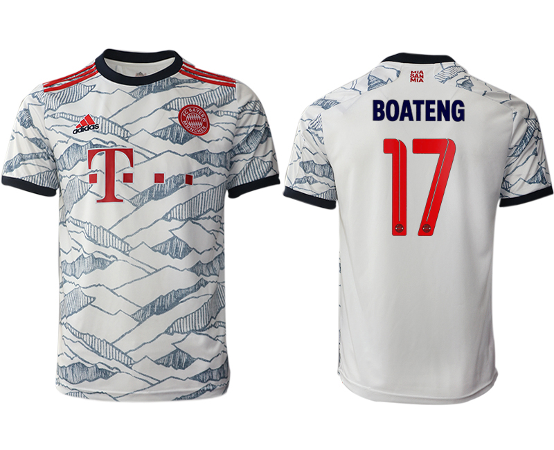 Cheap Men 2021-2022 Club Bayern Munich Second away aaa version white 17 Soccer Jersey